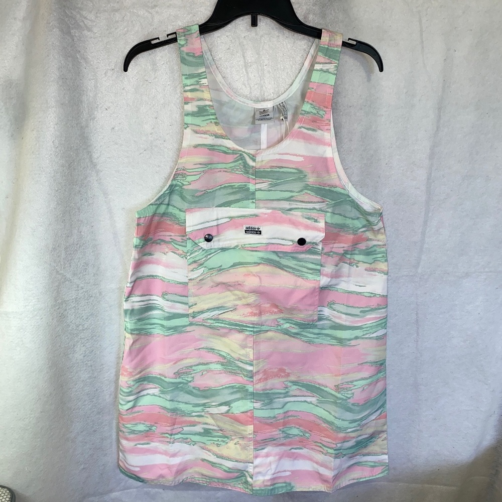 Adidas Women's  (Sample) Dress Sz Small Minimalist Watercolor art to wear